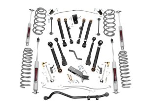 Jeep Wrangler Unlimited Suspension Lift Kit - Rough Country - 4 Inch Lift Kit | X-Series - '04-'06